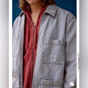 BDG Light Gray Denim Shirt Jacket